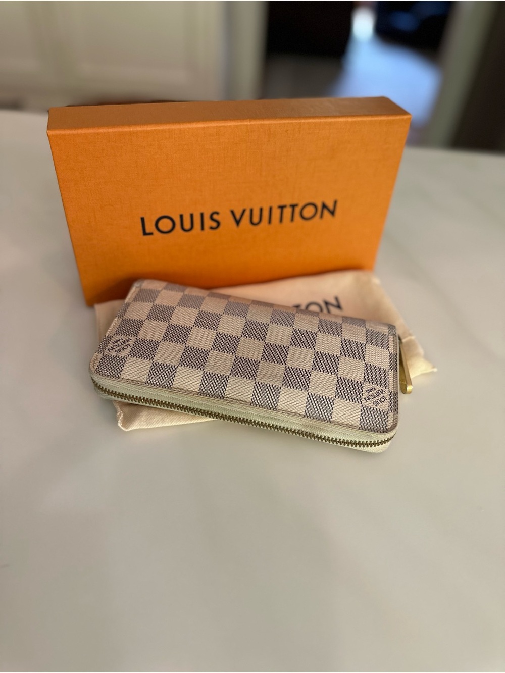 Louis Vuitton Damier Azur Zip-Around Wallet